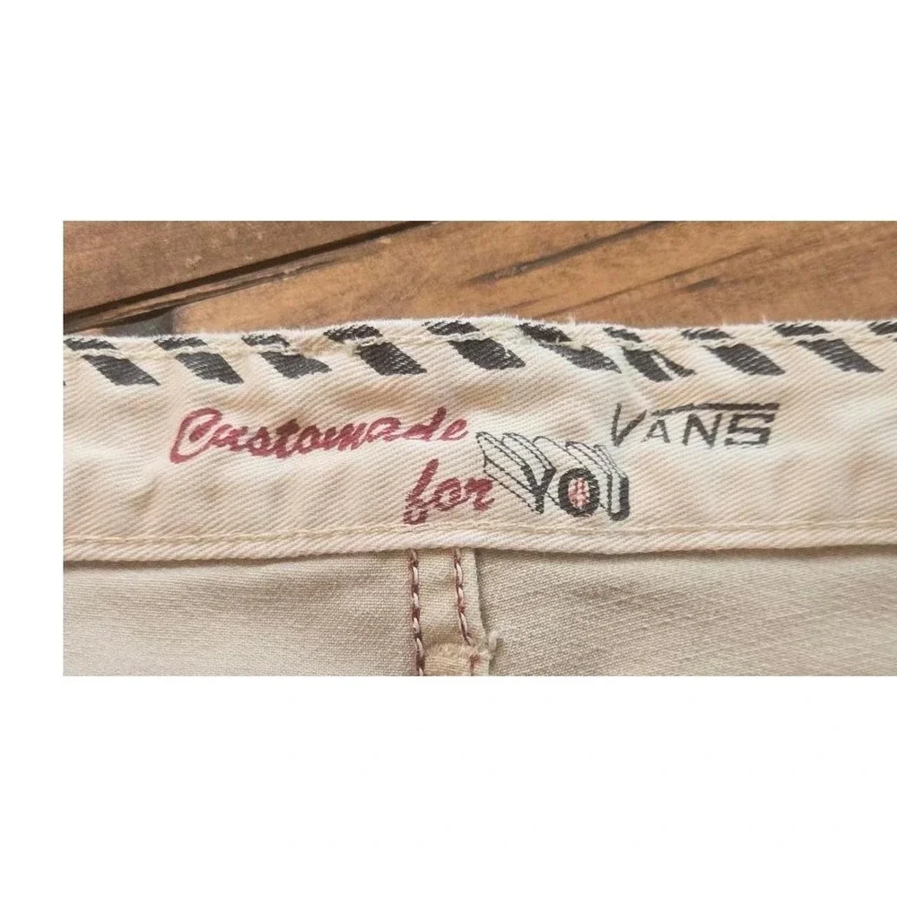 Vans Off The Wall Mens Chino Pants Tan Khaki Customade VN-0QFQ61K Size 36x32